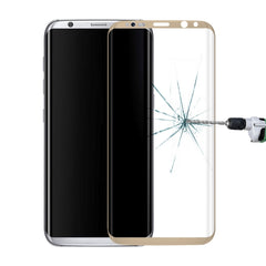 Für Galaxy S8 / G9500, 0,3 mm, 9H Oberflächenhärte, 3D-gebogene Oberfläche, Siebdruck, Vollbild, Displayschutz aus gehärtetem Glas, für Galaxy S8 / G9500, für Galaxy S8, 0,3 mm, für Galaxy S8