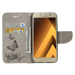 For Galaxy A3 (2017) / A320 Butterflies Embossing Horizontal Flip Leather Case with Holder & Card Slots & Wallet & Lanyard, For Samsung Galaxy A3 (2017) / A320