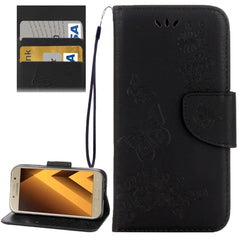 For Galaxy A5 (2017) / A520 Butterflies Embossing Horizontal Flip Leather Case with Holder & Card Slots & Wallet & Lanyard, For Galaxy A5 (2017) / A520