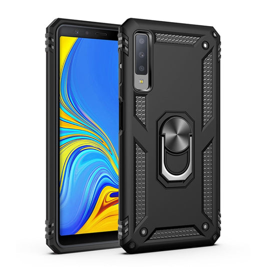 Sergeant Armor Shockproof TPU + PC Protective Case for Galaxy A7 2018, with 360 Degree Rotation Holder, For Galaxy A7 2018