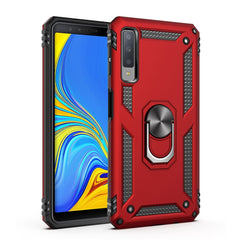 Sergeant Armor Shockproof TPU + PC Protective Case for Galaxy A7 2018, with 360 Degree Rotation Holder, For Galaxy A7 2018