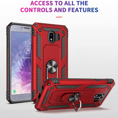 Sergeant Armor Shockproof TPU + PC Protective Case for Galaxy J4 2018, with 360 Degree Rotation Holder, For Galaxy J4 2018