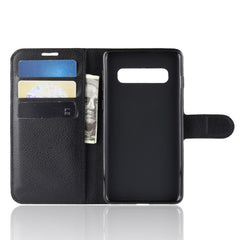 Litchi Texture Horizontal Flip Leather Case for Galaxy S10 , with Wallet & Holder & Card Slots, For Galaxy S10, Galaxy S10