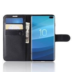 Litchi Texture Horizontal Flip Leather Case for Galaxy S10 , with Wallet & Holder & Card Slots, For Galaxy S10, Galaxy S10