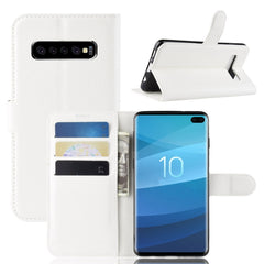 Litchi Texture Horizontal Flip Leather Case for Galaxy S10 , with Wallet & Holder & Card Slots, For Galaxy S10, Galaxy S10