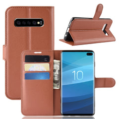 Litchi Texture Horizontal Flip Leather Case for Galaxy S10 , with Wallet & Holder & Card Slots, For Galaxy S10, Galaxy S10