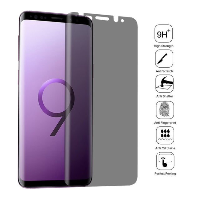 Privacy Anti-glare 0.26mm 9H 3D Tempered Glass Film for Galaxy S9+