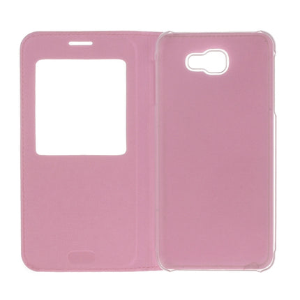 For Galaxy J5 (2017) (US Version) Litchi Texture Horizontal Flip Leather Case with Call Display ID