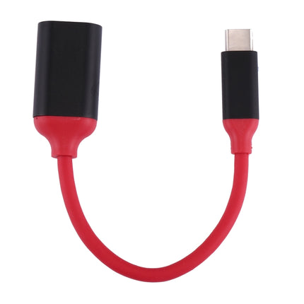 15cm Aluminum Alloy Head USB-C / Type-C 3.1 Male to USB 3.0 Female OTG Converter Adapter Cable