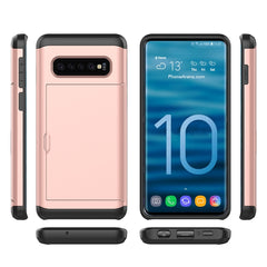 Shockproof Rugged Armor Protective Case for Galaxy S10+, with Card Slot , For Galaxy S10+, Galaxy S10+