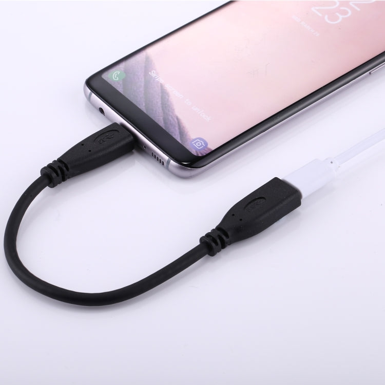 20cm USB-C / Type-C 3.1 Male to USB-C / Type-C Female Connector Adapter Cable