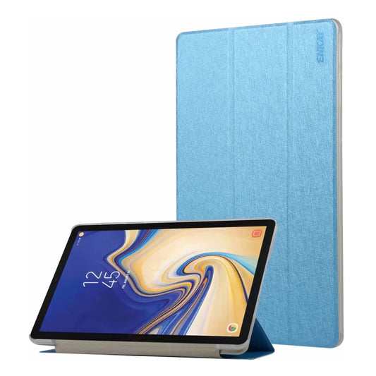 ENKAY Silk Texture Horizontal Flip PU Leather Case for Galaxy Tab S4 10.5 / T835, with Three-folding Holder & Sleep / Wake-up Function, For Galaxy Tab S4 10.5, Galaxy Tab S4 10.5