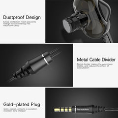 Langsdom Double Moving Coil mit Weizen-Headset