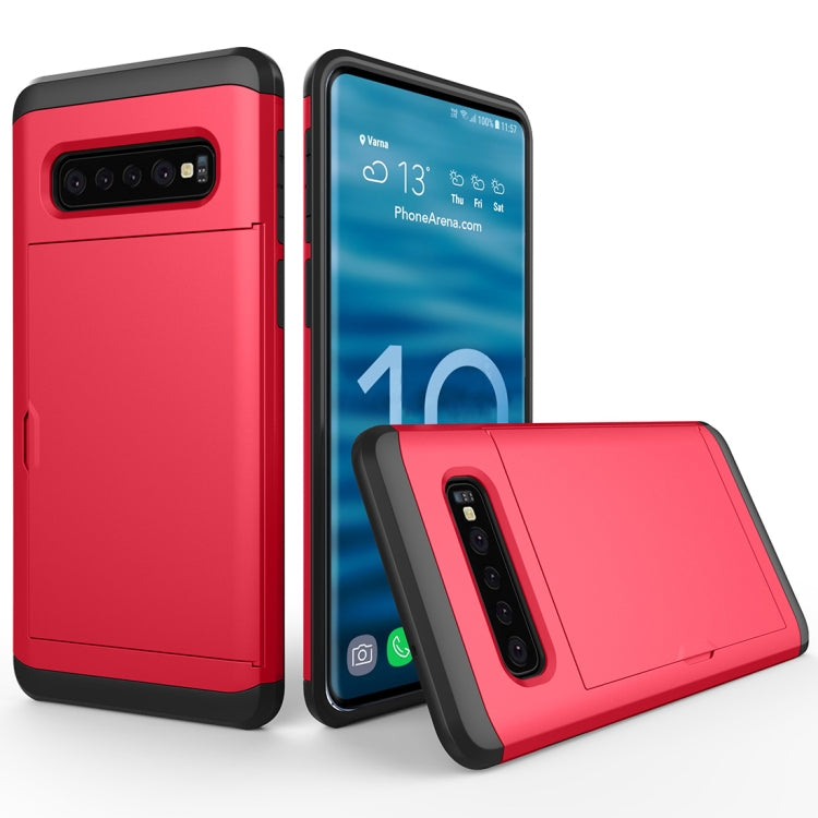 Stoßfeste, robuste Schutzhülle für Galaxy S10, mit Kartensteckplatz, für Galaxy S10, Galaxy S10