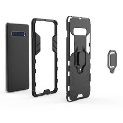 PC + TPU Shockproof Protective Case for Samsung Galaxy S10 Plus, with Magnetic Ring Holder, For Galaxy S10 Plus, For Samsung Galaxy S10 Plus