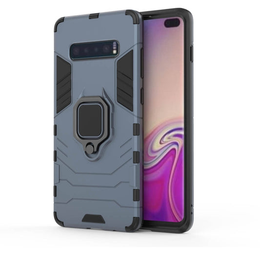 PC + TPU Shockproof Protective Case for Samsung Galaxy S10 Plus, with Magnetic Ring Holder, For Galaxy S10 Plus, For Samsung Galaxy S10 Plus