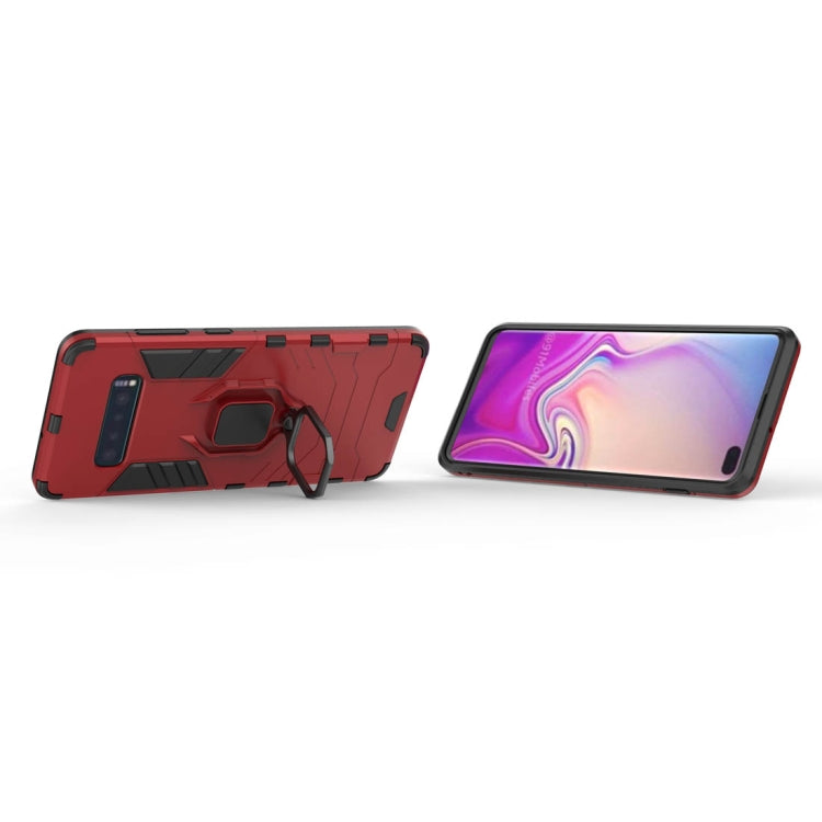 PC + TPU Stoßfeste Schutzhülle für Samsung Galaxy S10 Plus, mit magnetischem Ringhalter, für Galaxy S10 Plus, für Samsung Galaxy S10 Plus