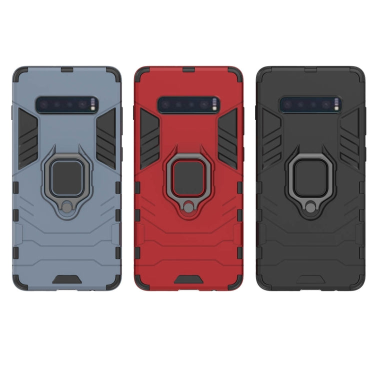 PC + TPU Stoßfeste Schutzhülle für Samsung Galaxy S10 Plus, mit magnetischem Ringhalter, für Galaxy S10 Plus, für Samsung Galaxy S10 Plus