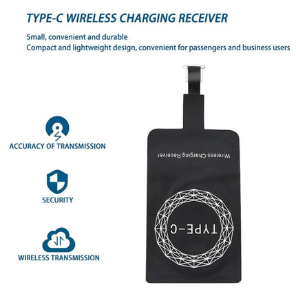5V 800mA Qi Standard Wireless Charging Receiver with USB-C / Type-C Port