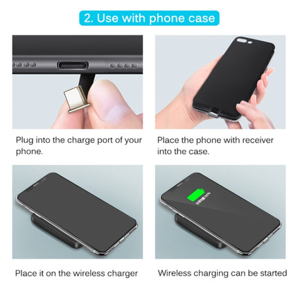 5V 800mA Qi Standard Wireless Charging Receiver with USB-C / Type-C Port