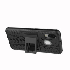 Shockproof  PC + TPU Tire Pattern Case for Galaxy A40, with Holder