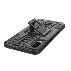 Shockproof  PC + TPU Tire Pattern Case for Galaxy A70, with Holder