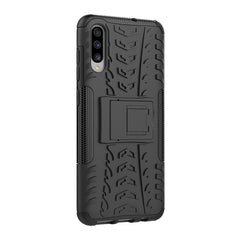 Shockproof  PC + TPU Tire Pattern Case for Galaxy A70, with Holder