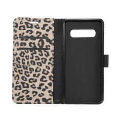 Leopard Texture PU + TPU Horizontal Flip Leather Case for Galaxy S10 Plus, with Holder & Card Slots & Wallet, Galaxy S10 Plus