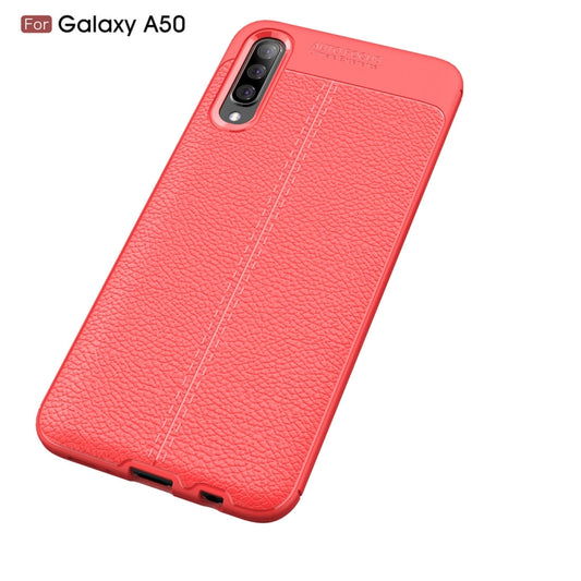 Litchi Texture TPU Shockproof Case for Galaxy A50, For Galaxy A50