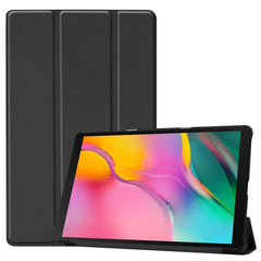 Custer Texture Horizontal Flip PU Leather Case for Galaxy Tab A 10.1 2019 (T515 / T510), with Three-folding Holder & Sleep / Wake-up Function, For Galaxy Tab A 10.1 2019 (T515 / T510)