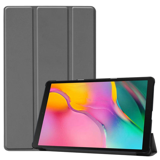 Custer Texture Horizontal Flip PU Leather Case for Galaxy Tab A 10.1 2019 (T515 / T510), with Three-folding Holder & Sleep / Wake-up Function, For Galaxy Tab A 10.1 2019 (T515 / T510)