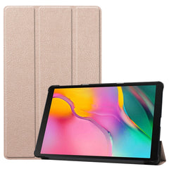 Custer Texture Horizontal Flip PU Leather Case for Galaxy Tab A 10.1 2019 (T515 / T510), with Three-folding Holder & Sleep / Wake-up Function, For Galaxy Tab A 10.1 2019 (T515 / T510)