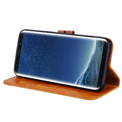 For Galaxy S8 Business Style Oil Wax Texture Horizontal Flip Leather Case with Holder & Card Slots & Wallet, For Galaxy S8