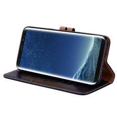 For Samsung Galaxy S8 + Business Style Oil Wax Texture Horizontal Flip Leather Case with Holder & Card Slots & Wallet, For Galaxy S8 +