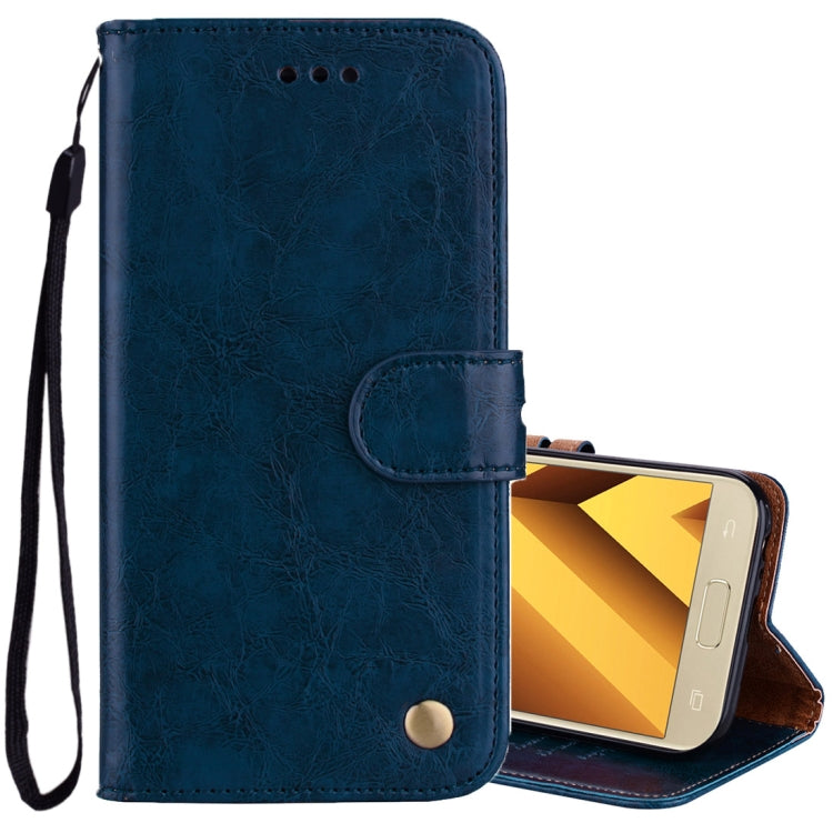 Für Samsung Galaxy A5 (2017) Business Style Ölwachstextur Horizontal Flip Ledertasche mit Halter &amp; Kartenfächern &amp; Geldbörse, Für Galaxy A5 (2017)