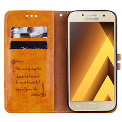 For Samsung Galaxy A5 (2017) Business Style Oil Wax Texture Horizontal Flip Leather Case with Holder & Card Slots & Wallet, For Galaxy A5 (2017)