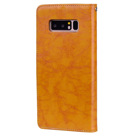 For Samsung Galaxy Note 8 Business Style Oil Wax Texture Horizontal Flip Leather Case with Holder & Card Slots & Wallet, For Galaxy Note 8
