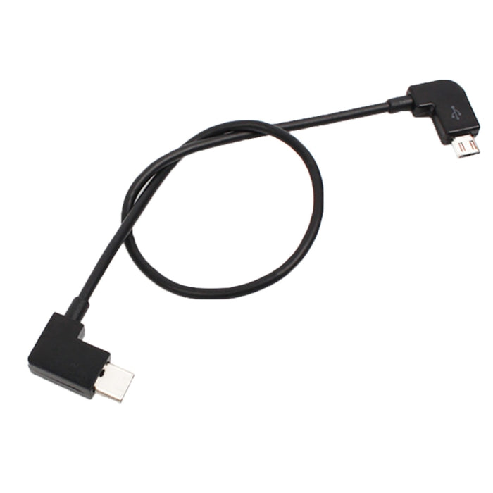 Cable de datos de conversión de micro USB a USB-C/Tipo C de 30 cm con conector para control remoto DJI MAVIC PRO y SPARK, teléfonos inteligentes, tabletas, micro USB a USB-C/Tipo C