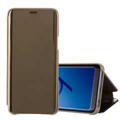 For Galaxy S9+ Electroplating Mirror Horizontal Flip Leather Case with Holder, For Galaxy S9+