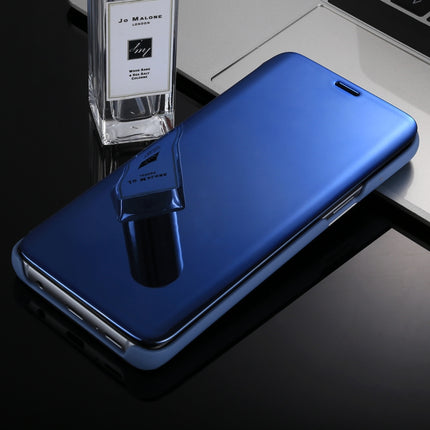 Para Galaxy S9+ Estuche de cuero con tapa horizontal con espejo galvanizado y soporte, para Galaxy S9+