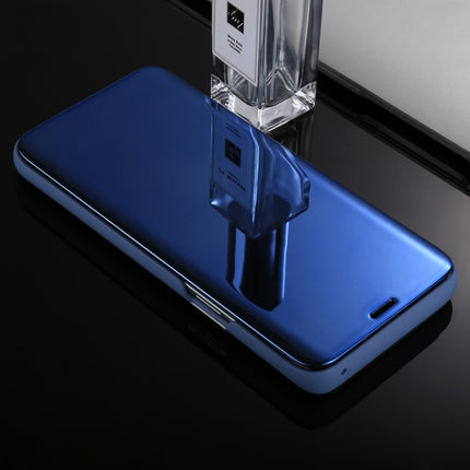 Para Galaxy S9+ Estuche de cuero con tapa horizontal con espejo galvanizado y soporte, para Galaxy S9+