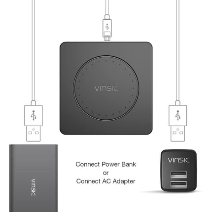 Vinsic 5V 1A Output Qi Standard Portable Wireless Charger Pad, Vinsic