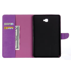 For Galaxy Tab A 10.1 (2016) / P580 Simple Style Horizontal Flip Leather Case with Holder & Card Slots & Wallet