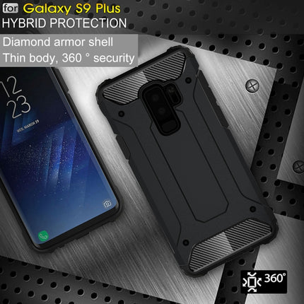 Para Galaxy S9+ TPU + PC Funda protectora trasera a prueba de golpes con protección de 360 ​​grados, para Galaxy S9+, para Samsung Galaxy S9+
