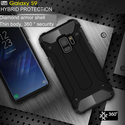 Funda protectora trasera a prueba de golpes de TPU + PC de 360 ​​grados para Galaxy S9, para Galaxy S9, para Samsung Galaxy S9