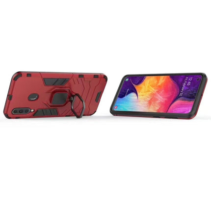 Stoßfeste Schutzhülle aus PC + TPU für Galaxy A60, mit magnetischem Ringhalter, für Galaxy A60