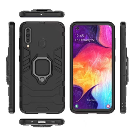 Stoßfeste Schutzhülle aus PC + TPU für Galaxy A60, mit magnetischem Ringhalter, für Galaxy A60