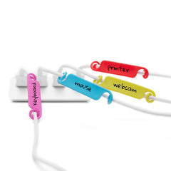 10 PCS Creative Writable Cable Power Line Arrangement Label Card