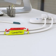 10 PCS Creative Writable Cable Power Line Arrangement Label Card