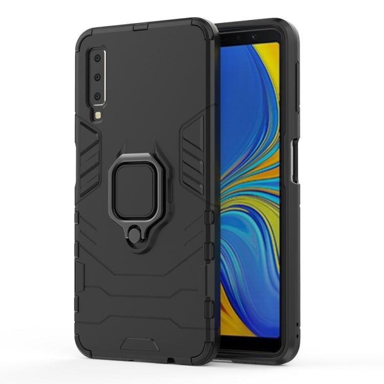 PC + TPU Shockproof Protective Case for Galaxy A70, with Magnetic Ring Holder, For Galaxy A70